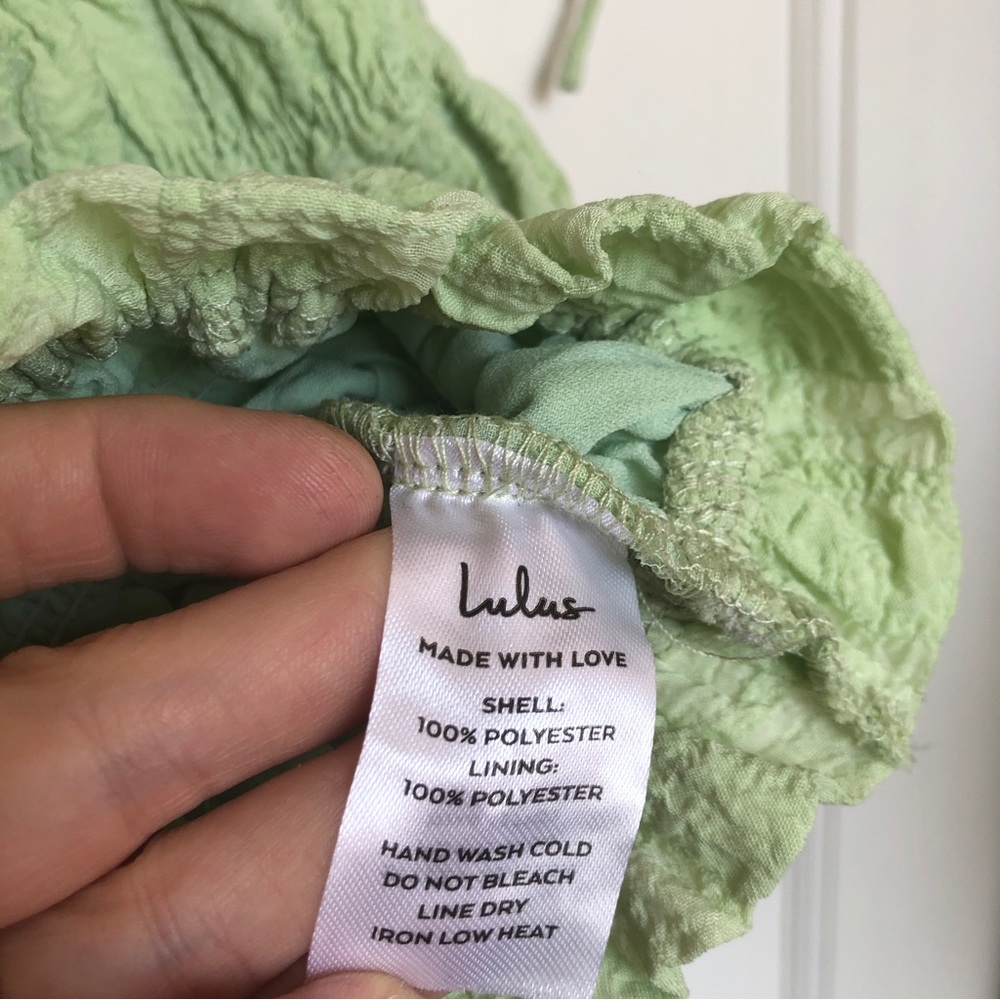 Lulu’s Summer Sophisticate Lime Green Tie-Strap Two-Piece Maxi Dress Siz… - Picture 10 of 14